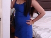 Sheree in blue dress